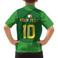 Custom Irish Rugby Family Matching Long Sleeve Bodycon Dress and Hawaiian Shirt St Patrick's Day Style - Gilet Costume
