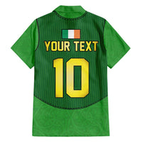 Custom Irish Rugby Family Matching Short Sleeve Bodycon Dress and Hawaiian Shirt St Patrick's Day Style - Gilet Costume