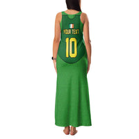 Custom Irish Rugby Family Matching Tank Maxi Dress and Hawaiian Shirt St Patrick's Day Style - Gilet Costume