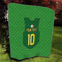 Custom Irish Rugby Quilt St Patrick's Day Style - Gilet Costume - Wonder Print Shop