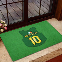 Custom Irish Rugby Rubber Doormat St Patrick's Day Style - Gilet Costume - Wonder Print Shop
