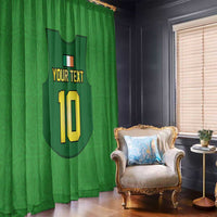 Custom Irish Rugby Window Curtain St Patrick's Day Style - Gilet Costume - Wonder Print Shop