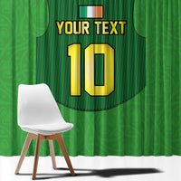 Custom Irish Rugby Window Curtain St Patrick's Day Style - Gilet Costume - Wonder Print Shop
