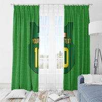 Custom Irish Rugby Window Curtain St Patrick's Day Style - Gilet Costume - Wonder Print Shop