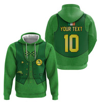Custom Irish Rugby Zip Hoodie St Patrick's Day Style - Gilet Costume - Wonder Print Shop