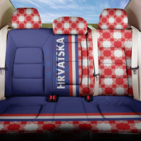 Croatia Hrvatska Checkerboard Half Style Back Car Seat Cover