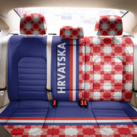 Croatia Hrvatska Checkerboard Half Style Back Car Seat Cover