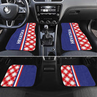 Croatia Hrvatska Checkerboard Half Style Car Mats