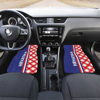 Croatia Hrvatska Checkerboard Half Style Car Mats