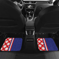 Croatia Hrvatska Checkerboard Half Style Car Mats