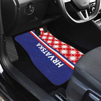 Croatia Hrvatska Checkerboard Half Style Car Mats