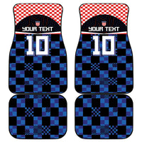 Custom Croatia Kockasti Football Jersey Car Mats