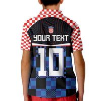 Custom Croatia Kockasti Football Jersey Kid Polo Shirt