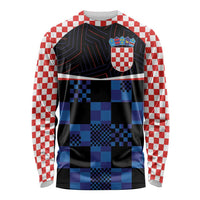 Custom Croatia Kockasti Football Jersey Long Sleeve Shirt