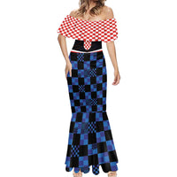 Custom Croatia Kockasti Football Jersey Mermaid Dress
