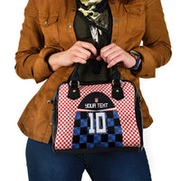 Custom Croatia Kockasti Football Jersey Shoulder Handbag - Wonder Print Shop