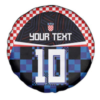 Custom Croatia Kockasti Football Jersey Spare Tire Cover - Wonder Print Shop