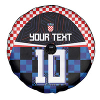 Custom Croatia Kockasti Football Jersey Spare Tire Cover - Wonder Print Shop