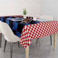 Custom Croatia Kockasti Football Jersey Tablecloth - Wonder Print Shop