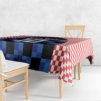 Custom Croatia Kockasti Football Jersey Tablecloth - Wonder Print Shop