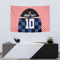 Custom Croatia Kockasti Football Jersey Tapestry - Wonder Print Shop