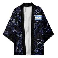 Custom Argentina Football Kimono Artistic Pattern-Paintings Inspired Black Color - Wonder Print Shop