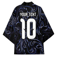 Custom Argentina Football Kimono Artistic Pattern-Paintings Inspired Black Color - Wonder Print Shop