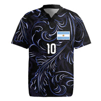 Custom Argentina Football Rugby Jersey Artistic Pattern-Paintings Inspired Black Color - Wonder Print Shop