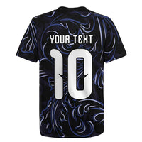Custom Argentina Football Rugby Jersey Artistic Pattern-Paintings Inspired Black Color - Wonder Print Shop