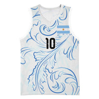 Custom Argentina Football Basketball Jersey Artistic Pattern-Paintings Inspired White Color - Wonder Print Shop