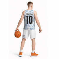Custom Argentina Football Basketball Jersey Artistic Pattern-Paintings Inspired White Color - Wonder Print Shop