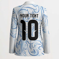 Custom Argentina Football Blazer Artistic Pattern-Paintings Inspired White Color - Wonder Print Shop
