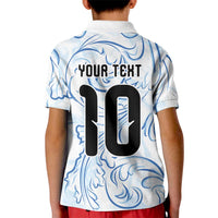 Custom Argentina Football Kid Polo Shirt Artistic Pattern-Paintings Inspired White Color - Wonder Print Shop