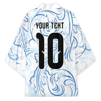 Custom Argentina Football Kimono Artistic Pattern-Paintings Inspired White Color - Wonder Print Shop