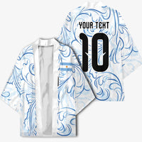 Custom Argentina Football Kimono Artistic Pattern-Paintings Inspired White Color - Wonder Print Shop