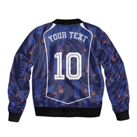 Custom Netherlands Football Bomber Jacket Starry Night Inspired-Sporty Style - Wonder Print Shop