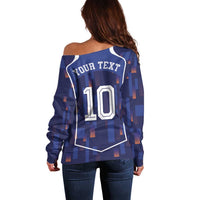 Custom Netherlands Football Off Shoulder Sweater Starry Night Inspired-Sporty Style - Wonder Print Shop