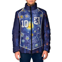 Custom Netherlands Football Padded Jacket Starry Night Inspired-Sporty Style - Wonder Print Shop