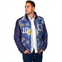 Custom Netherlands Football Padded Jacket Starry Night Inspired-Sporty Style - Wonder Print Shop