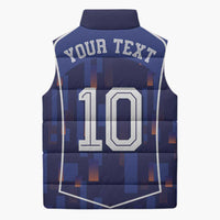 Custom Netherlands Football Sleeveless Puffer Jacket Starry Night Inspired-Sporty Style - Wonder Print Shop