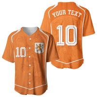 Custom Netherlands Football Baseball Jersey Lion King-Inspired T90 Sporty Style - Wonder Print Shop