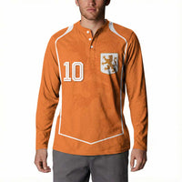 Custom Netherlands Football Button Sweatshirt Lion King-Inspired T90 Sporty Style - Wonder Print Shop