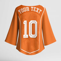 Custom Netherlands Football Kimono Sleeve Blouse Lion King-Inspired T90 Sporty Style - Wonder Print Shop