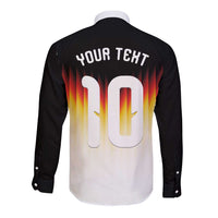 Custom Germany Football Long Sleeve Button Shirt Die Mannschaft 2026 - Wonder Print Shop