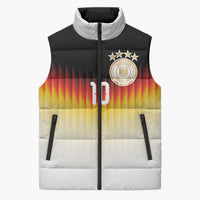 Custom Germany Football Sleeveless Puffer Jacket Die Mannschaft 2026 - Wonder Print Shop