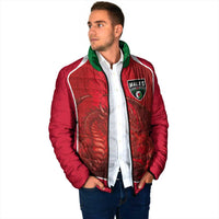 Custom Wales Football Padded Jacket The Dragons Sporty Style - Wonder Print Shop
