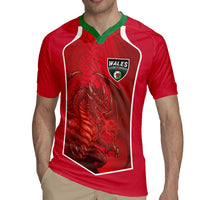 Custom Wales Football Rugby Jersey The Dragons Sporty Style - Wonder Print Shop