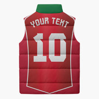 Custom Wales Football Sleeveless Puffer Jacket The Dragons Sporty Style - Wonder Print Shop