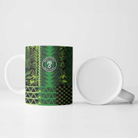Custom Nigeria Football Ceramic Mug The Naija-Tribal Sporty Style - Wonder Print Shop