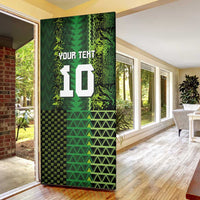 Custom Nigeria Football Door Cover The Naija-Tribal Sporty Style - Wonder Print Shop